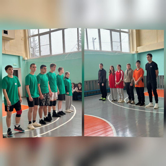 Товарищеская встреча по волейболу.
